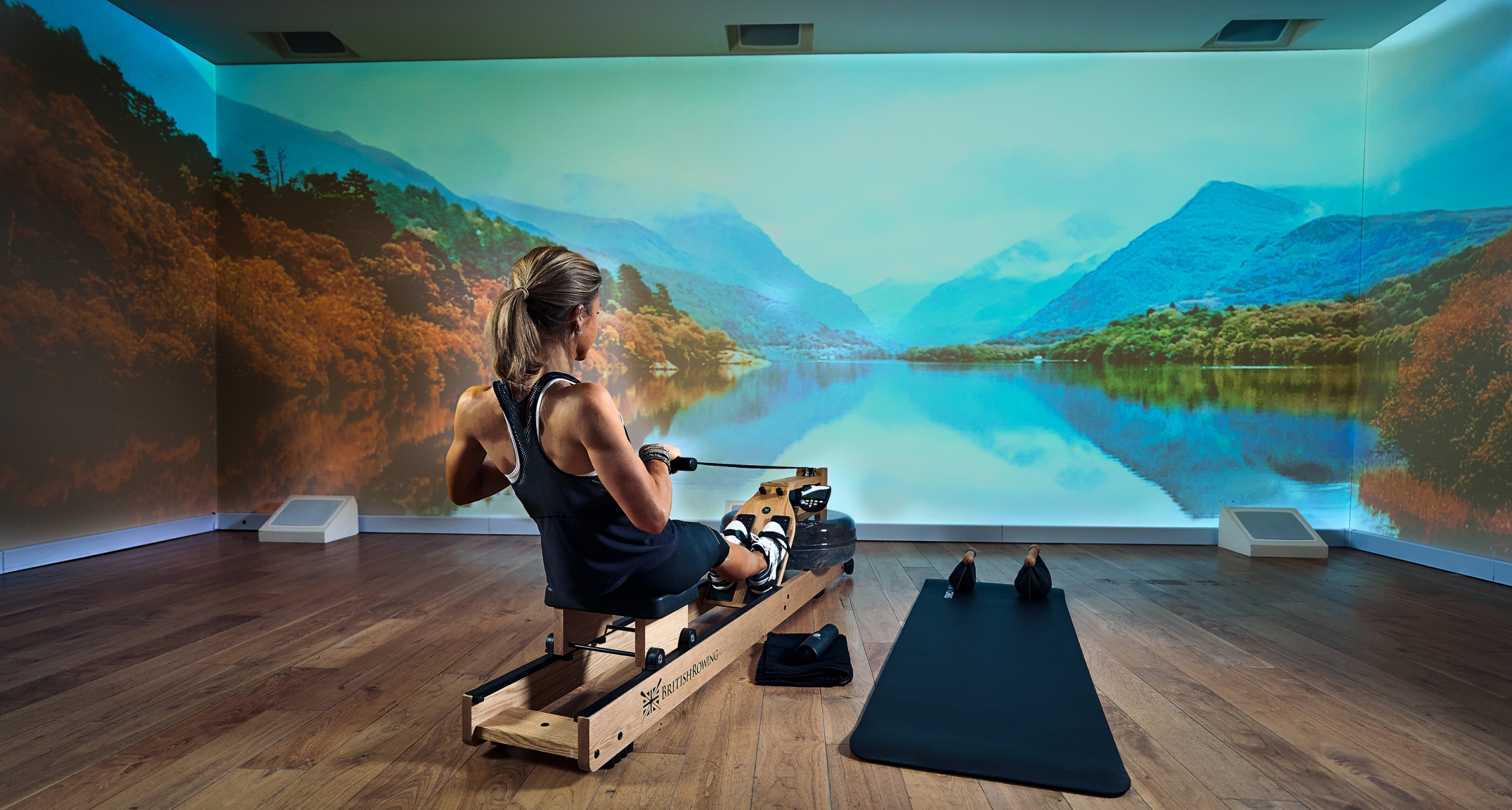 Immersive Gym is also an incredibly flexible solution from a content perspective. The system can be integrated with top fitness platforms such as Asana Rebel, Zwift, and Peloton, but the Immersive Gym team also creates custom content for clients.