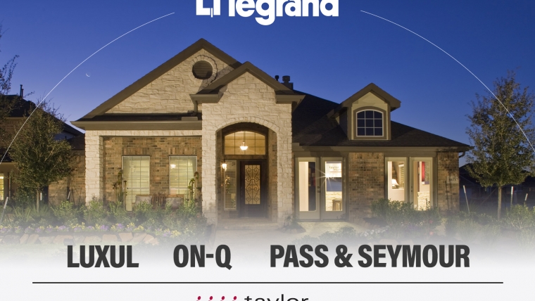 Legrand | AV has signed an agreement with nationwide homebuilder Taylor Morrison Homes for Luxul, On-Q, and Pass & Seymour brands.