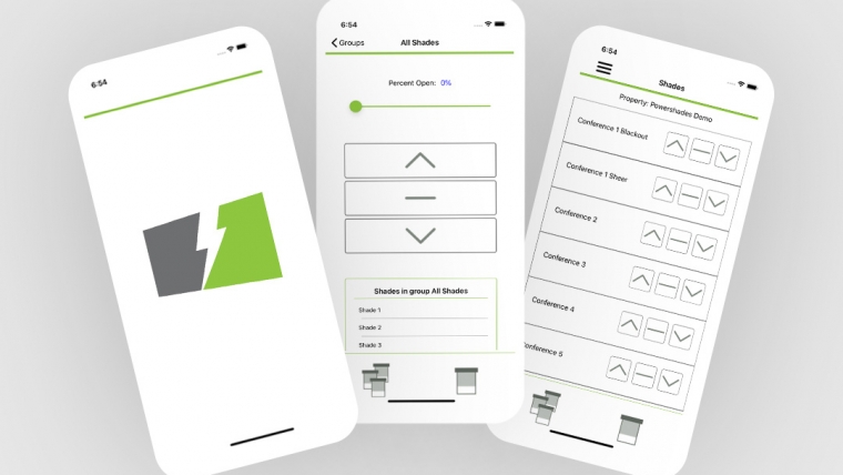 PowerShades Intros mobile app for automated shade control