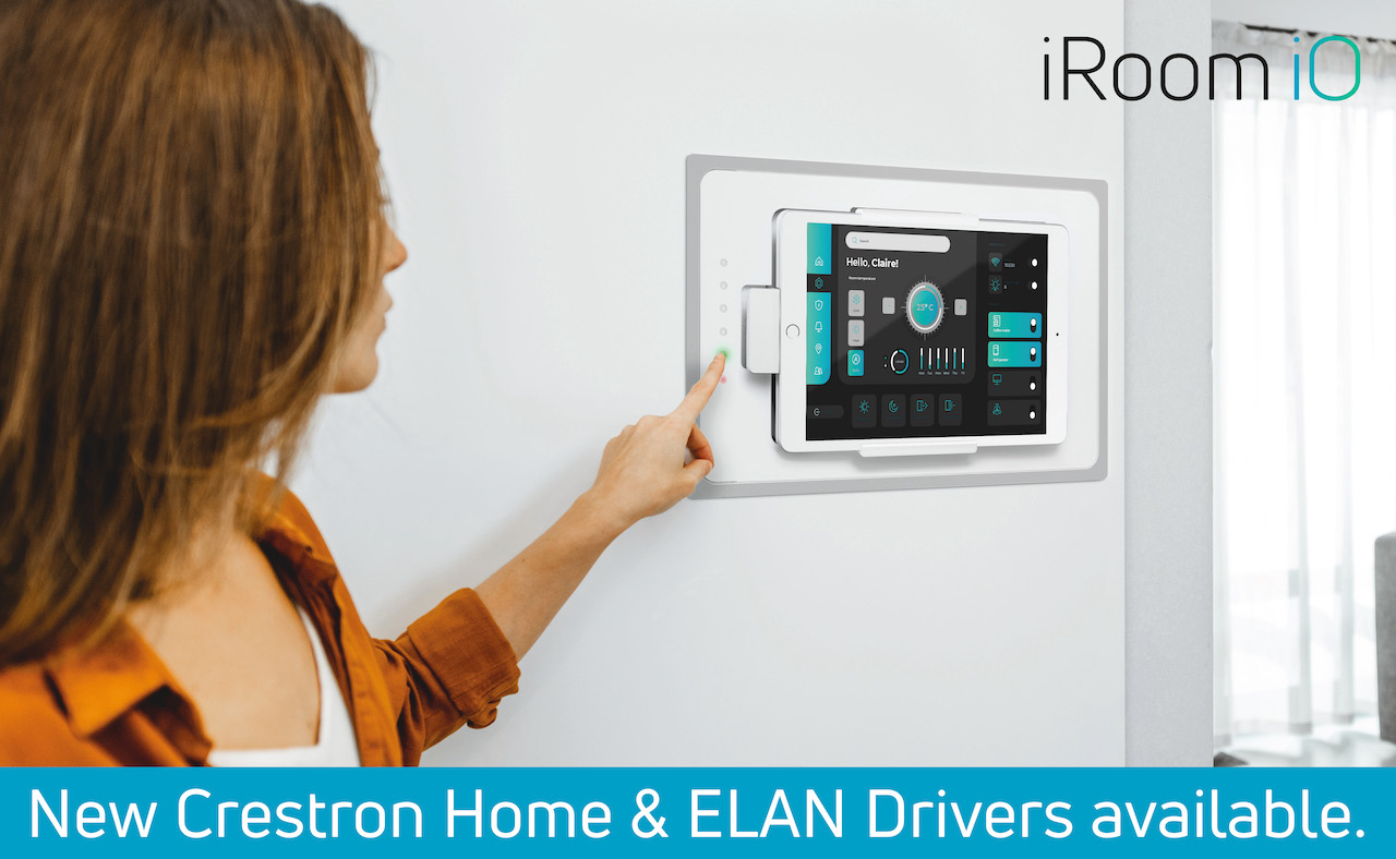 iRoom announces Crestron Home and ELAN drivers