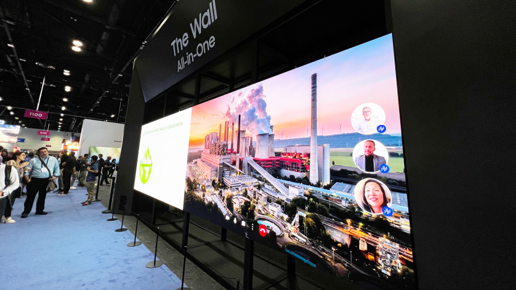 Samsung's revolutionary "The Wall Virtual Production" was unveiled at InfoComm 2023. 