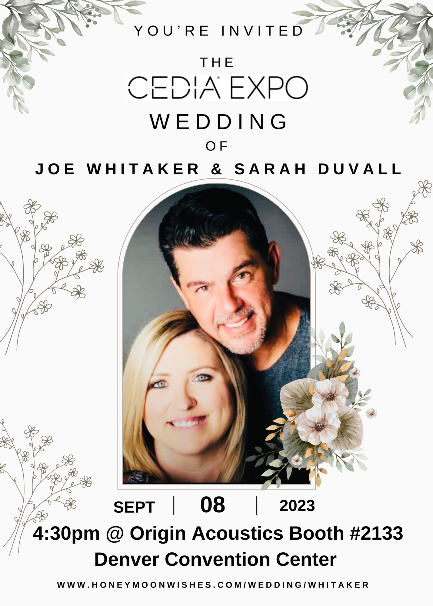 Joe Whitaker and Sarah Duvall to Wed at CEDIA Expo