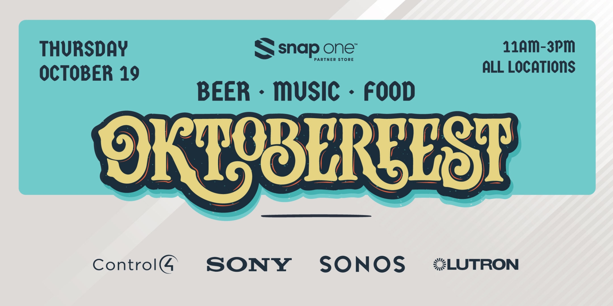 Snap One to Host Oktoberfest Events