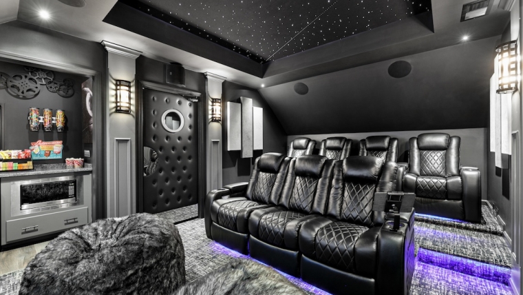 Admit One to This Elegant Home Theater in Woodbury